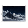 Fototapeta Top Of Mount In The Clouds At Night, Nepal