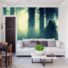 Fototapeta Abstract Bear Background. Bear Double Exposure Background