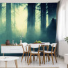 Fototapeta Abstract Bear Background. Bear Double Exposure Background