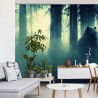 Fototapeta Abstract Bear Background. Bear Double Exposure Background