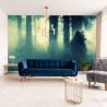 Fototapeta Abstract Bear Background. Bear Double Exposure Background