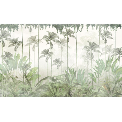 Fototapeta Tropical Trees And Leaves For Digital Printing Wallpaper, Custom Design Wallpaper - 3D