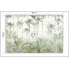 Fototapeta Tropical Trees And Leaves For Digital Printing Wallpaper, Custom Design Wallpaper - 3D