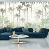Fototapeta Tropical Trees And Leaves For Digital Printing Wallpaper, Custom Design Wallpaper - 3D