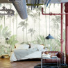 Fototapeta Tropical Trees And Leaves For Digital Printing Wallpaper, Custom Design Wallpaper - 3D