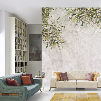 Fototapeta Tropical Trees And Leaves For Digital Printing Wallpaper, Custom Design Wallpaper - 3D