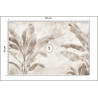Fototapeta Tropical Trees And Leaves For Digital Printing Wallpaper, Custom Design Wallpaper - 3D