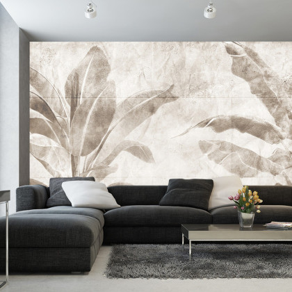 Fototapeta Tropical Trees And Leaves For Digital Printing Wallpaper, Custom Design Wallpaper - 3D