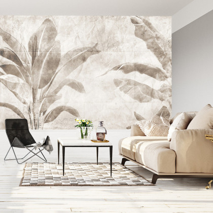 Fototapeta Tropical Trees And Leaves For Digital Printing Wallpaper, Custom Design Wallpaper - 3D