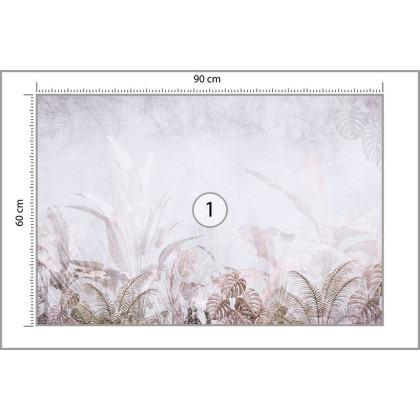 Fototapeta Tropical Trees And Leaves For Digital Printing Wallpaper, Custom Design Wallpaper - 3D