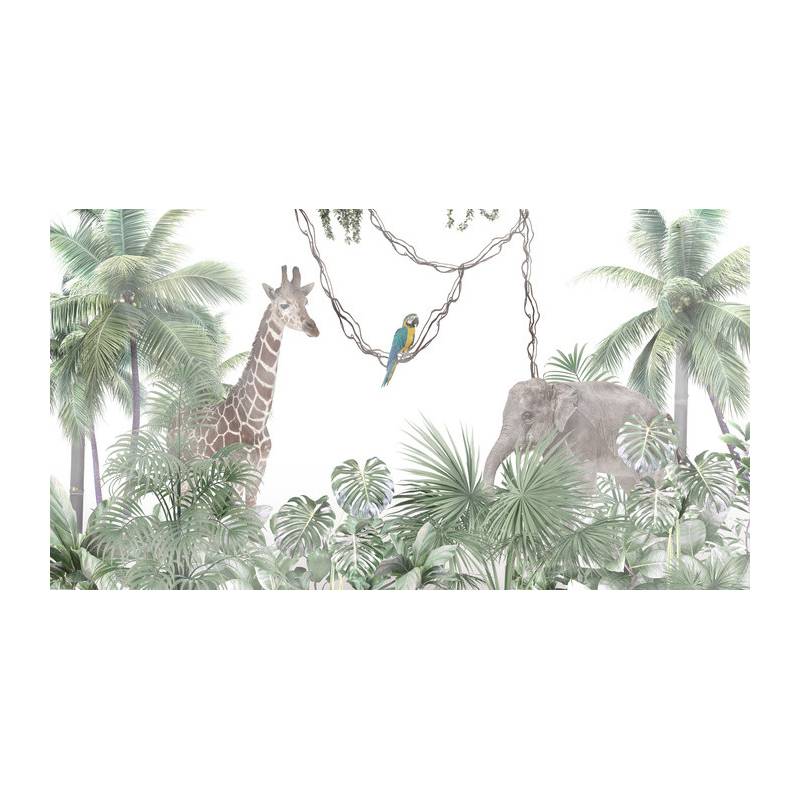 Fototapeta Tropical Trees And Leaves For Digital Printing Wallpaper, Custom Design Wallpaper - 3D
