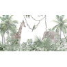 Fototapeta Tropical Trees And Leaves For Digital Printing Wallpaper, Custom Design Wallpaper - 3D