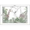 Fototapeta Tropical Trees And Leaves For Digital Printing Wallpaper, Custom Design Wallpaper - 3D