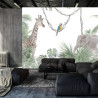 Fototapeta Tropical Trees And Leaves For Digital Printing Wallpaper, Custom Design Wallpaper - 3D