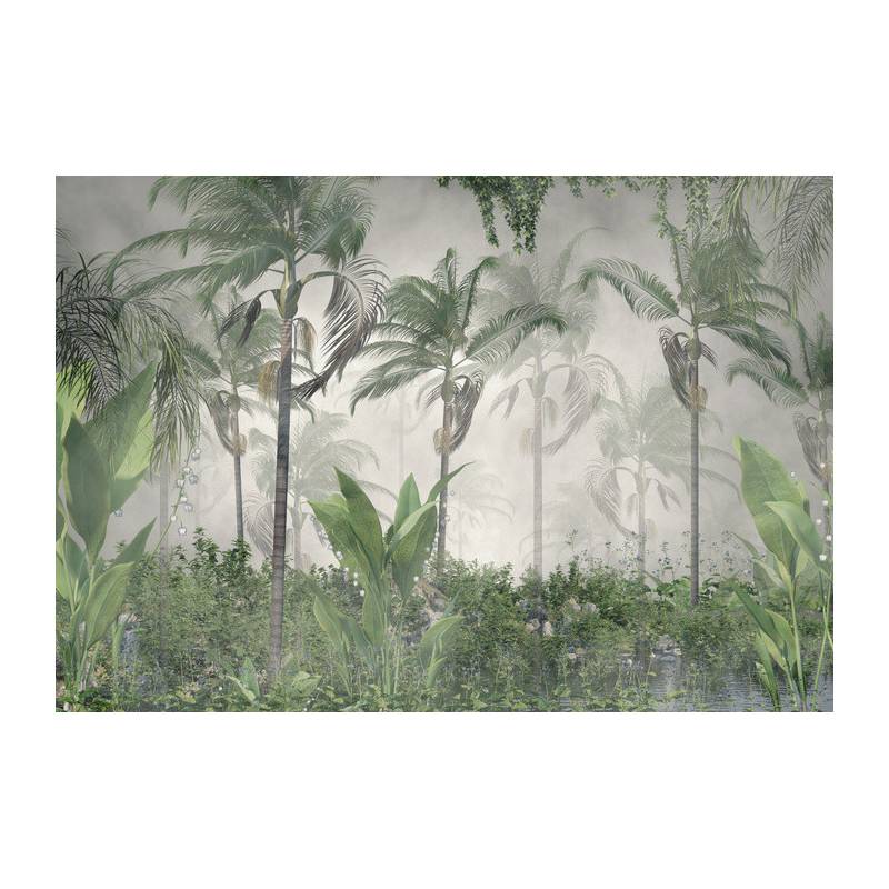 Fototapeta Tropical Trees And Leaves For Digital Printing Wallpaper, Custom Design Wallpaper - 3D