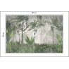 Fototapeta Tropical Trees And Leaves For Digital Printing Wallpaper, Custom Design Wallpaper - 3D