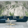 Fototapeta Tropical Trees And Leaves For Digital Printing Wallpaper, Custom Design Wallpaper - 3D