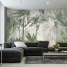 Fototapeta Tropical Trees And Leaves For Digital Printing Wallpaper, Custom Design Wallpaper - 3D