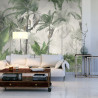 Fototapeta Tropical Trees And Leaves For Digital Printing Wallpaper, Custom Design Wallpaper - 3D