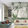 Fototapeta Tropical Trees And Leaves For Digital Printing Wallpaper, Custom Design Wallpaper - 3D
