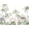 Fototapeta Tropical Trees And Leaves For Digital Printing Wallpaper, Custom Design Wallpaper - 3D