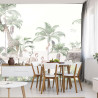 Fototapeta Tropical Trees And Leaves For Digital Printing Wallpaper, Custom Design Wallpaper - 3D