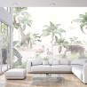 Fototapeta Tropical Trees And Leaves For Digital Printing Wallpaper, Custom Design Wallpaper - 3D