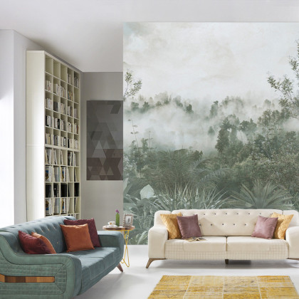 Fototapeta Tropical Trees And Leaves For Digital Printing Wallpaper, Custom Design Wallpaper - 3D