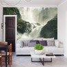 Fototapeta A Flowing Waterfall In Norway