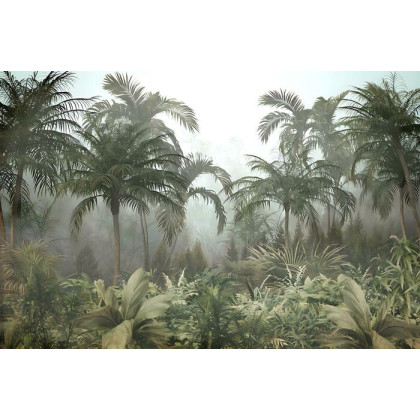 Fototapeta Tropical Trees And Leaves For Digital Printing Wallpaper, Custom Design Wallpaper - 3D