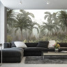 Fototapeta Tropical Trees And Leaves For Digital Printing Wallpaper, Custom Design Wallpaper - 3D