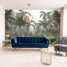 Fototapeta Tropical Trees And Leaves For Digital Printing Wallpaper, Custom Design Wallpaper - 3D