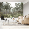 Fototapeta Tropical Trees And Leaves For Digital Printing Wallpaper, Custom Design Wallpaper - 3D