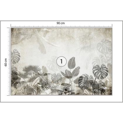 Fototapeta Tropical Trees And Leaves For Digital Printing Wallpaper, Custom Design Wallpaper - 3D
