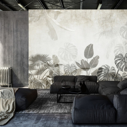 Fototapeta Tropical Trees And Leaves For Digital Printing Wallpaper, Custom Design Wallpaper - 3D