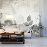Fototapeta Tropical Trees And Leaves For Digital Printing Wallpaper, Custom Design Wallpaper - 3D