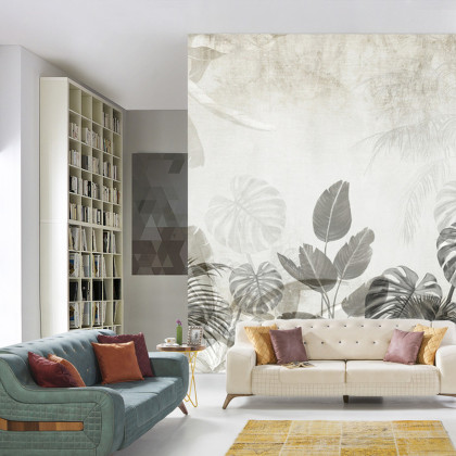 Fototapeta Tropical Trees And Leaves For Digital Printing Wallpaper, Custom Design Wallpaper - 3D