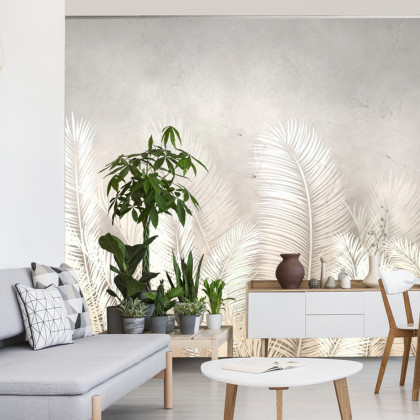 Fototapeta Tropical Trees And Leaves For Digital Printing Wallpaper, Custom Design Wallpaper - 3D