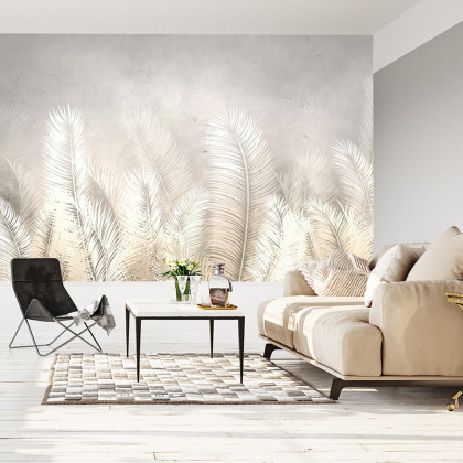 Fototapeta Tropical Trees And Leaves For Digital Printing Wallpaper, Custom Design Wallpaper - 3D