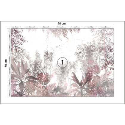Fototapeta Tropical Trees And Leaves For Digital Printing Wallpaper, Custom Design Wallpaper - 3D