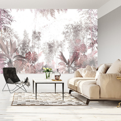 Fototapeta Tropical Trees And Leaves For Digital Printing Wallpaper, Custom Design Wallpaper - 3D