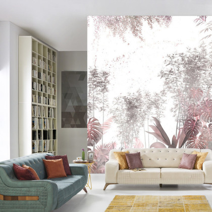 Fototapeta Tropical Trees And Leaves For Digital Printing Wallpaper, Custom Design Wallpaper - 3D