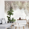 Fototapeta Tropical Trees And Leaves For Digital Printing Wallpaper, Custom Design Wallpaper - 3D