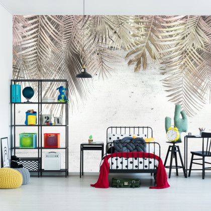 Fototapeta Tropical Trees And Leaves For Digital Printing Wallpaper, Custom Design Wallpaper - 3D