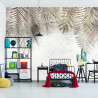 Fototapeta Tropical Trees And Leaves For Digital Printing Wallpaper, Custom Design Wallpaper - 3D