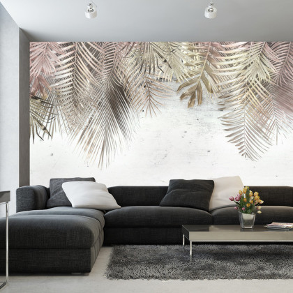 Fototapeta Tropical Trees And Leaves For Digital Printing Wallpaper, Custom Design Wallpaper - 3D