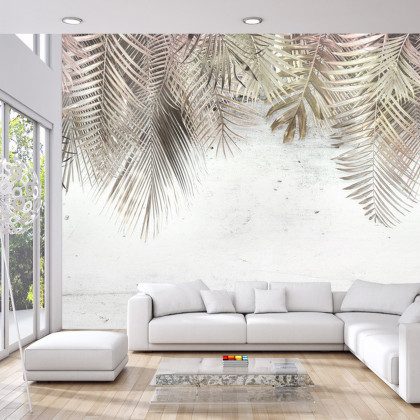 Fototapeta Tropical Trees And Leaves For Digital Printing Wallpaper, Custom Design Wallpaper - 3D