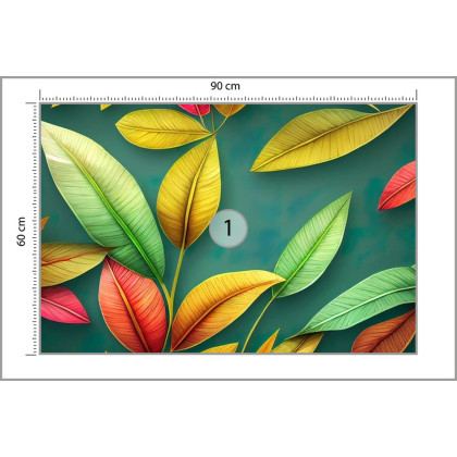 Fototapeta Tropical Trees And Leaves For Digital Printing Wallpaper, Custom Design Wallpaper 3D