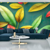 Fototapeta Tropical Trees And Leaves For Digital Printing Wallpaper, Custom Design Wallpaper 3D