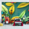 Fototapeta Tropical Trees And Leaves For Digital Printing Wallpaper, Custom Design Wallpaper 3D